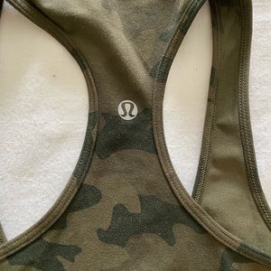 Lululemon Cool Racerback Tank-Green Camo
